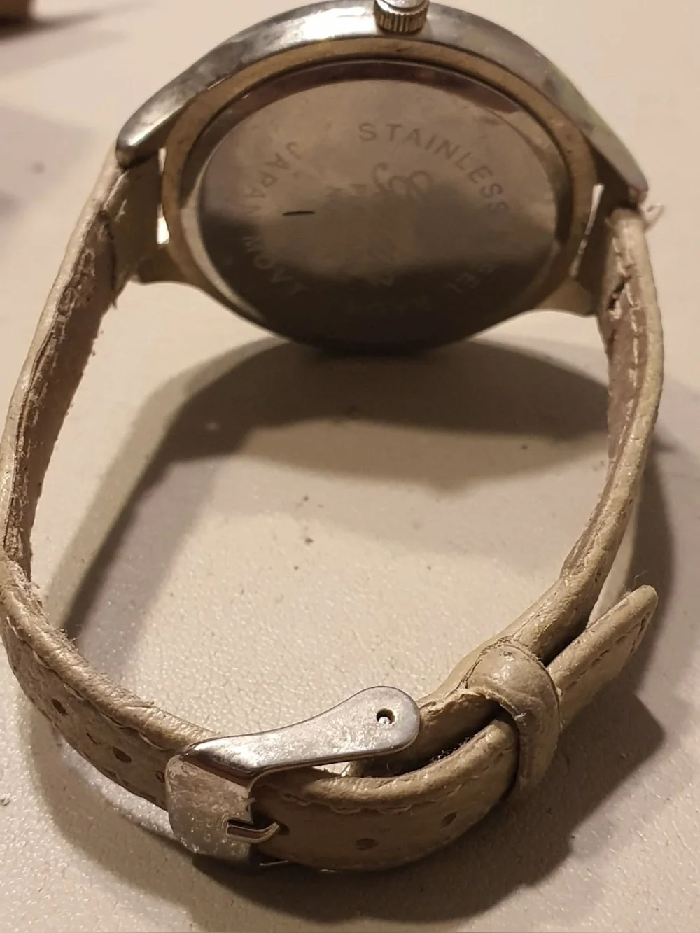 🦋10/$20🦋 Geneva Platinum #9756 Silver/Goldtone Leather Women's Watch
